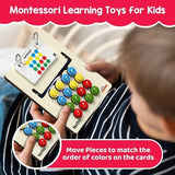 Colour Coder - Kids Montessori Slide Puzzle Game Color & Pattern Matching Learning Toys for Kids