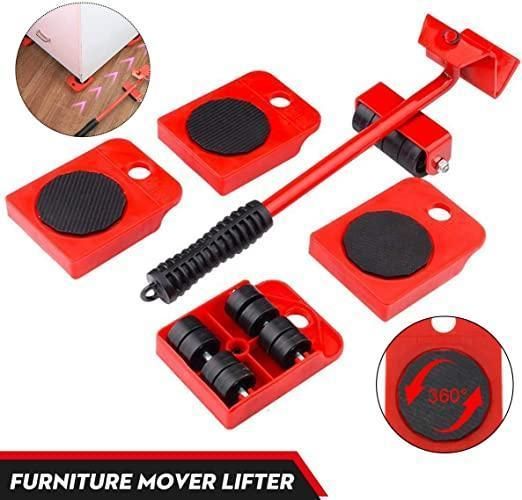 Furniture Lifter Mover Tool Set + Wheel Pads