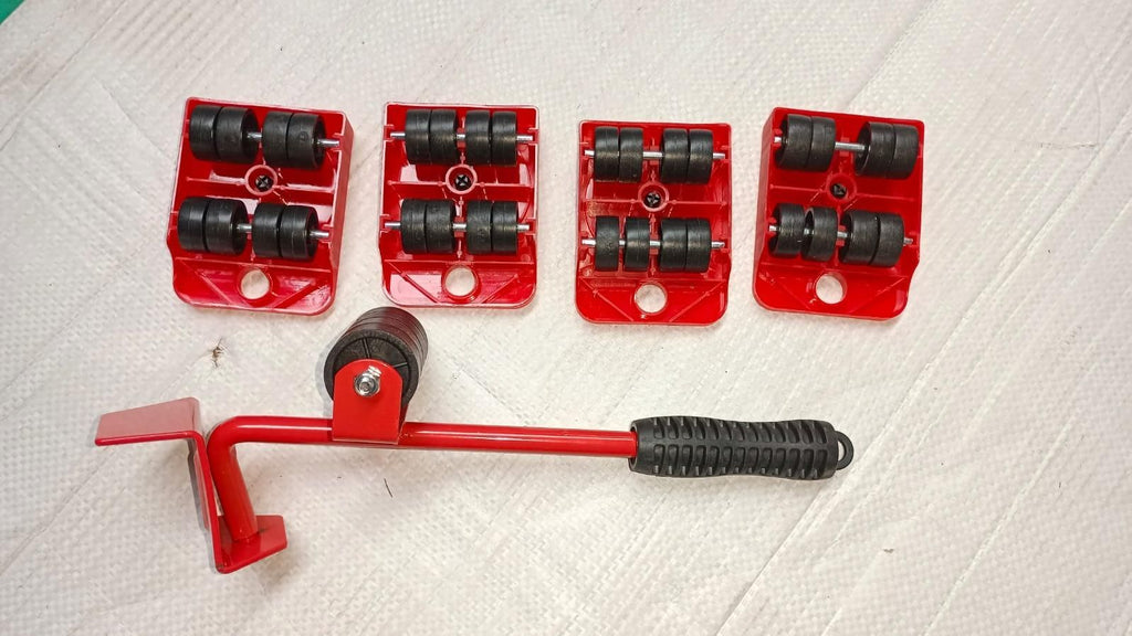 Furniture Lifter Mover Tool Set + Wheel Pads